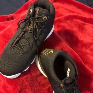 Nike Black & Teal Hi-Top Jordan